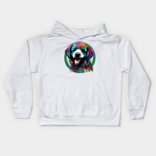 Colourful Bichon Frise Kids Hoodie